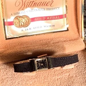 Longines Wittnauer  | 14k gold women’s wrist watch w/ original box
